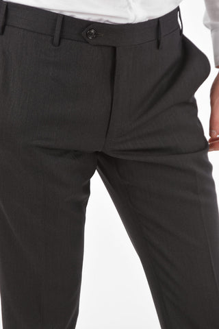 Virgin Wool Herringbone LEADER Suit