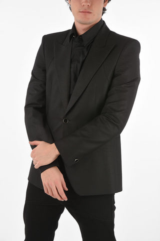 center vent peak lapel 2 buttonts blazer