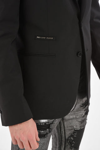 HOMME notch lapel 2-button PLEIN IN FLAME blazer