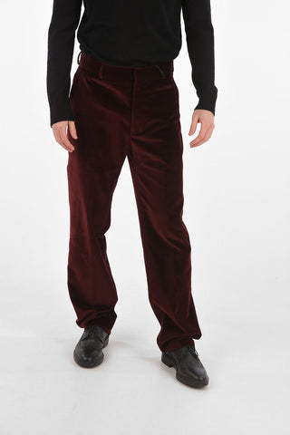 5 Pocket Velvet Pants with Belt Loops
