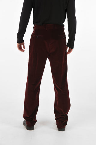 5 Pocket Velvet Pants with Belt Loops