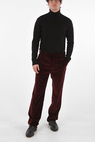 5 Pocket Velvet Pants with Belt Loops