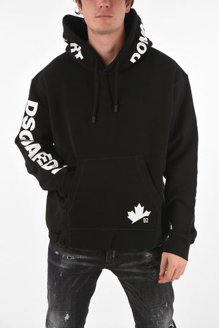 maxi patch pocket sweatshirt with hood
