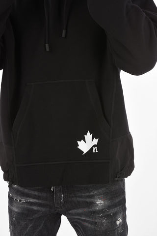 maxi patch pocket sweatshirt with hood