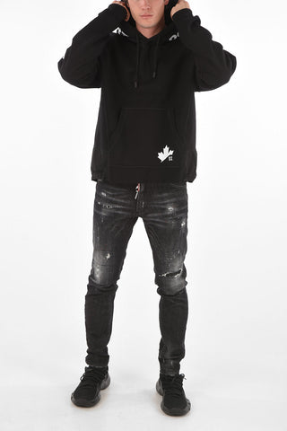 maxi patch pocket sweatshirt with hood