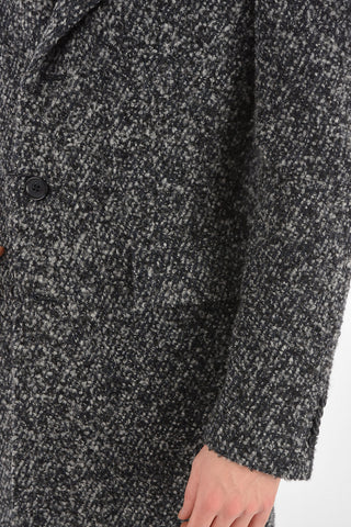 CC COLLECTION Cappotto 3 Bottoni in Lana Bouclé
