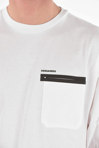 crew-neck RELAX FIT t-shirt with breast pocket