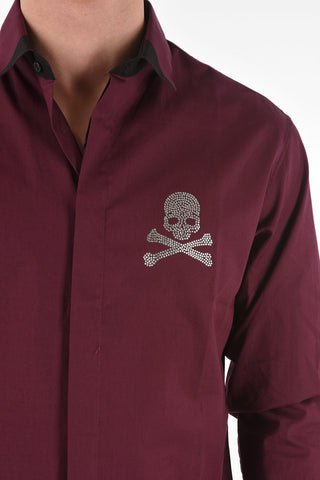 HOMME hidden closure Diamond Cut LS ANSELM shirt