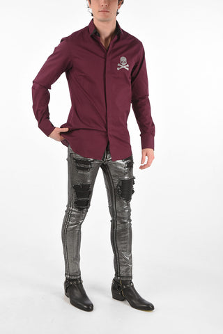 HOMME hidden closure Diamond Cut LS ANSELM shirt