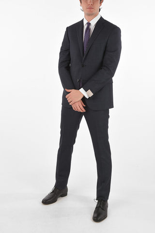 Virgin Wool Checked ACADEMY Suit