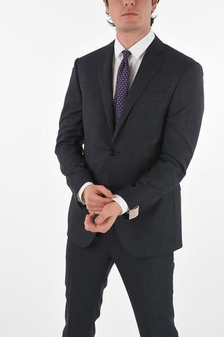 Virgin Wool Checked ACADEMY Suit