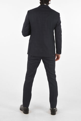 Virgin Wool Checked ACADEMY Suit
