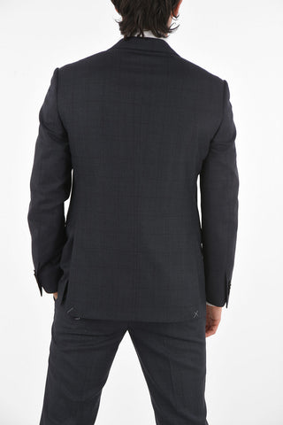 Virgin Wool Checked ACADEMY Suit
