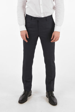 Virgin Wool Checked ACADEMY Suit