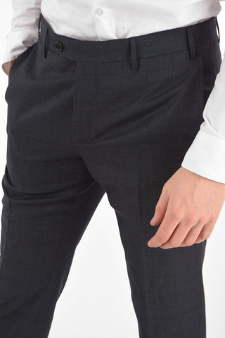 Virgin Wool Checked ACADEMY Suit