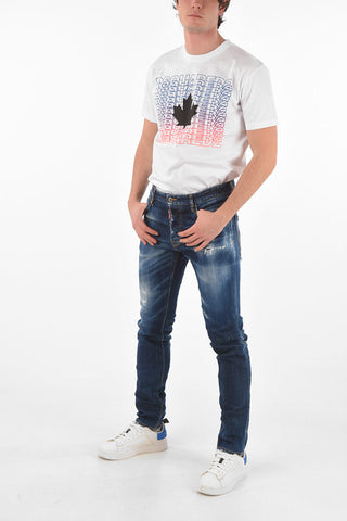 16cm vintage effect stretch denim COOL GUY jeans