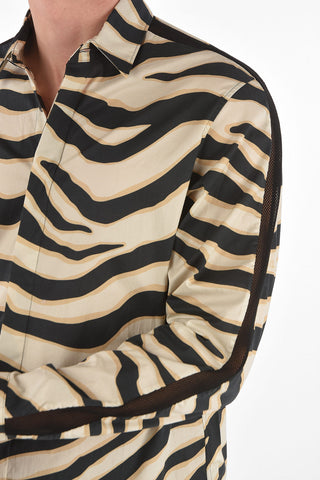 classic collar Tiger printed shirt