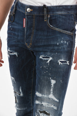 15cm vintage effect SKATER Jeans with studs