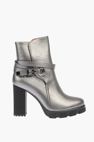 10cm Faux Leather TUA41 Ankle Boots