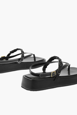 3,5cm Leather CARGO PECE Sandals with Platform
