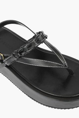 3,5cm Leather CARGO PECE Sandals with Platform