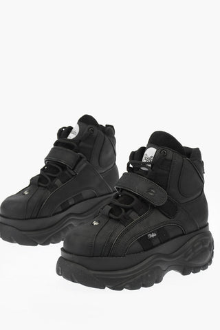 Leather Sneakers with Platform 6cm