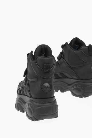 Leather Sneakers with Platform 6cm