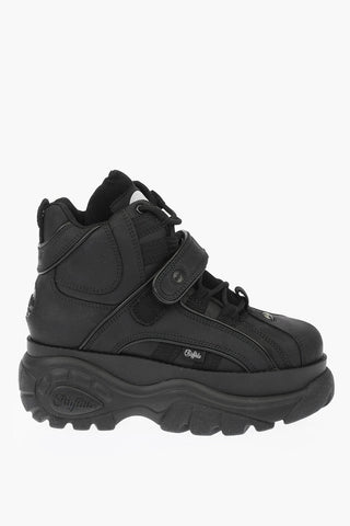 Leather Sneakers with Platform 6cm