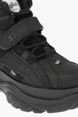 Leather Sneakers with Platform 6cm