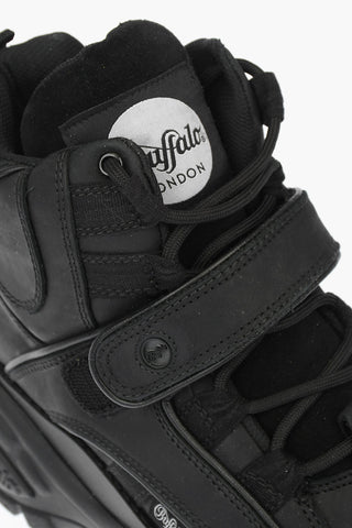 Leather Sneakers with Platform 6cm