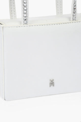 leather mini GILDA Tote bag with rhinestone embellished detail