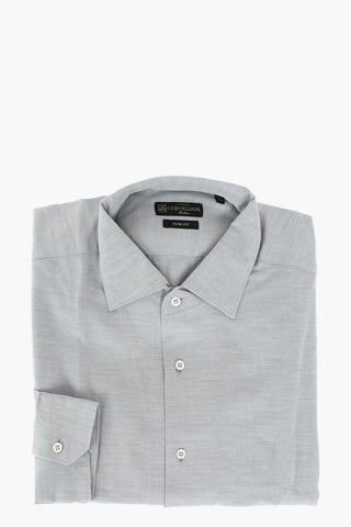SLIM FIT Herringbone Cotton Shirt