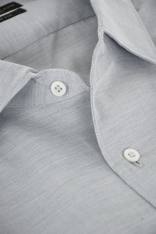 SLIM FIT Herringbone Cotton Shirt
