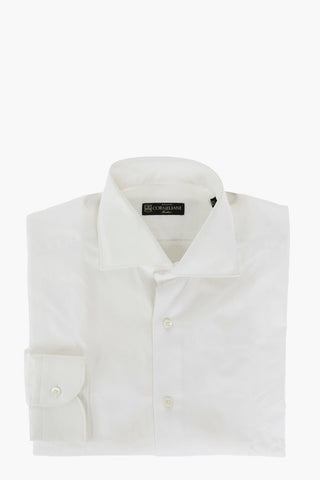 Honeycomb Motif Cotton Shirt