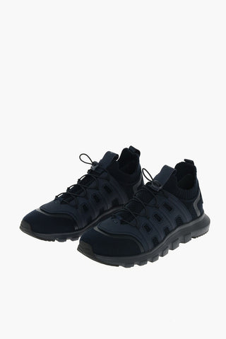 ZZEGNA sneakers in lana e ecopelle