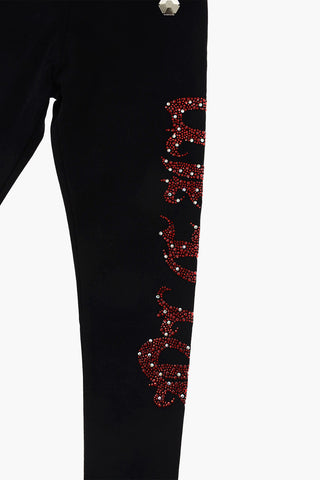 rhinestone embellished side Alian Leggings