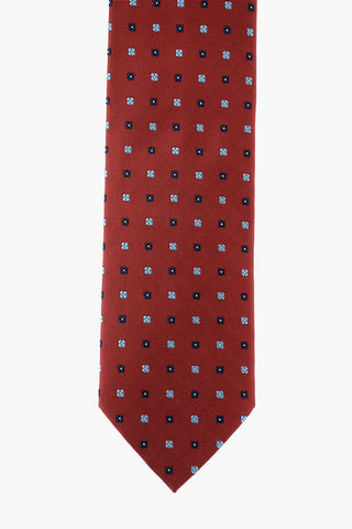 EZ LUXURY printed silk tie