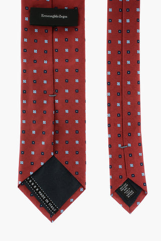 EZ LUXURY printed silk tie