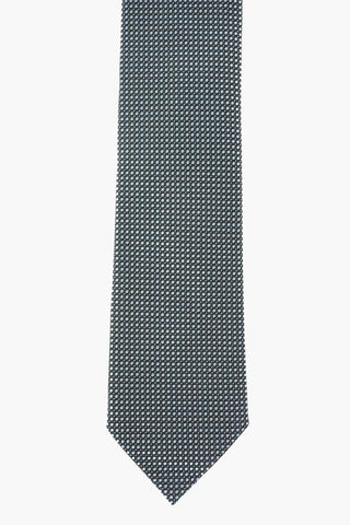 EZ LUXURY micro check silk tie