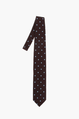 EZ LUXURY printed silk tie