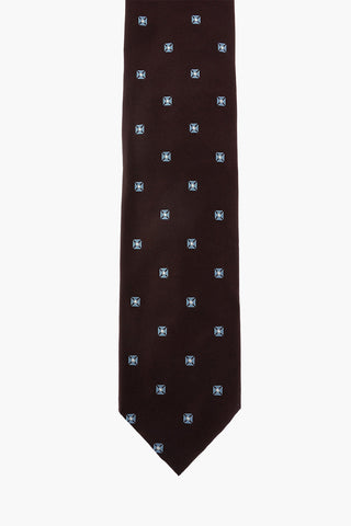 EZ LUXURY printed silk tie
