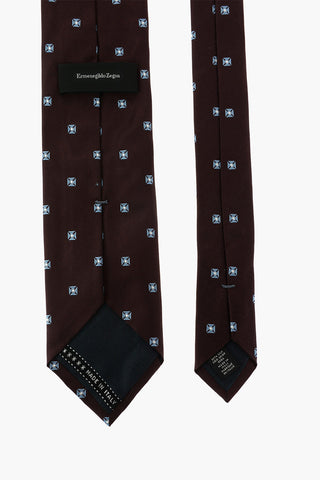 EZ LUXURY printed silk tie
