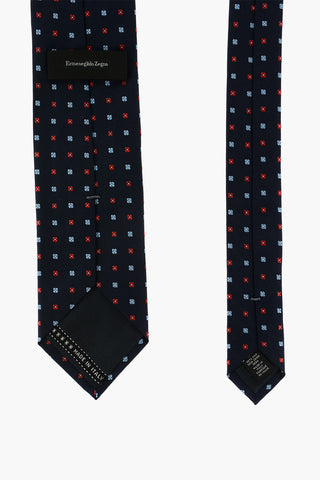 ZZEGNA LUX floral patterned Silk tie