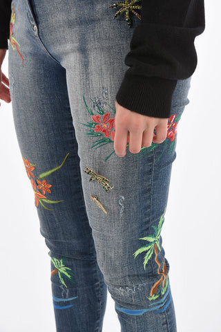 all over crystal IGGY jeggings