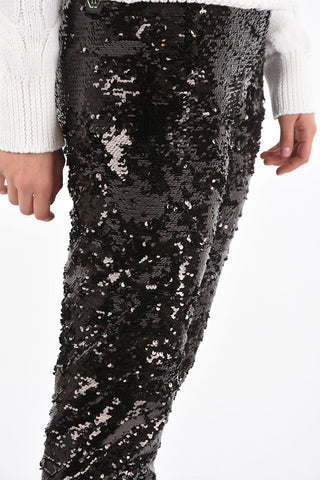 COUTURE pantalone BEWITCHED con paillettes