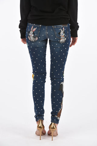 jeggings LISAY ricamato a vita alta