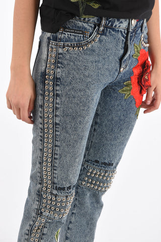 studded MELROSE ALBERTA CREY jeans