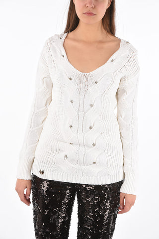 COUTURE vestito a trecce BELLINA BEAT con scollo a V