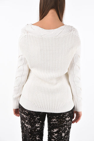 COUTURE vestito a trecce BELLINA BEAT con scollo a V