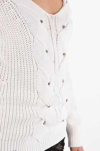 COUTURE vestito a trecce BELLINA BEAT con scollo a V